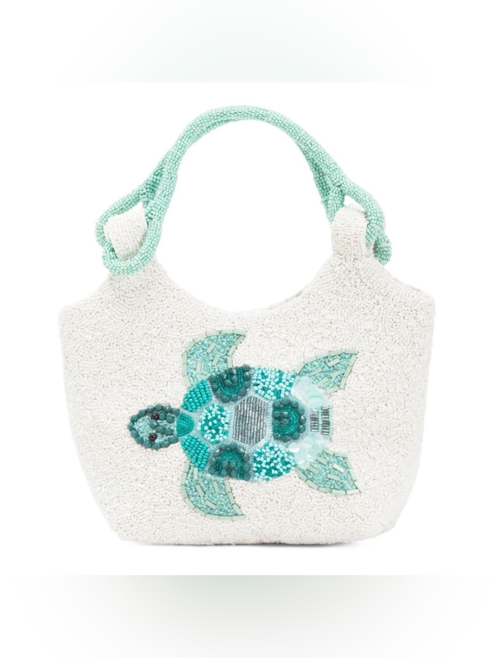 NWT Viral Beaded Handbag Sea Turtle Made In India